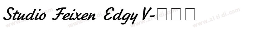 Studio Feixen Edgy V字体转换